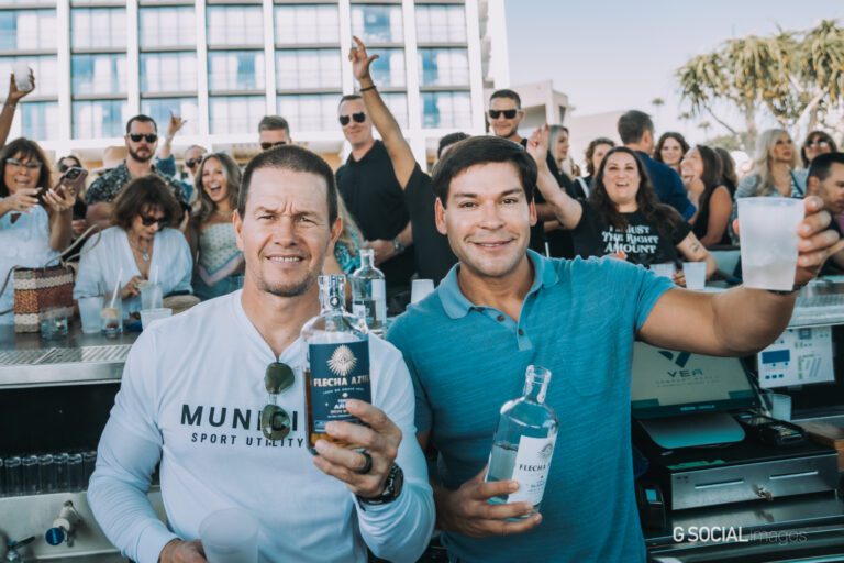 Mark Wahlberg takes over Newport Beach with Flecha Azul Tequila & Aron Marquez